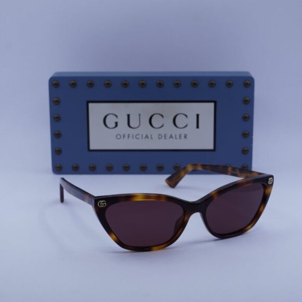 Gucci GG1815S 002 Cat Eye Sunglasses - Havana/Brown - Picture 5 of 11